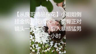 【从良哥精品探花】小姐姐倒挂金钩，花式吹箫，翘臀正对镜头一览无余，后入暴插猛男连干一小时