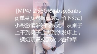 [MP4/ 2.56G]&nbsp;&nbsp;单身女老板真骚，留下公司小哥激情啪啪伺候她，从桌子上干到椅子上再到沙发床上，揉奶玩逼交舔穴，各种草