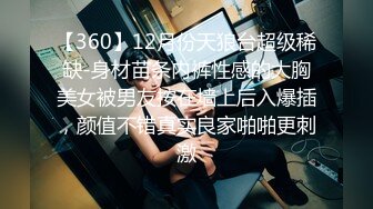 【360】12月份天狼台超级稀缺-身材苗条内裤性感的大胸美女被男友按在墙上后入爆插，颜值不错真实良家啪啪更刺激