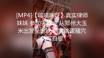 [MP4]【喵喵咪呀】真实律师妹妹 参加完晚会 从郑州大玉米出发坐地铁 回家跳蛋骚穴特写自慰