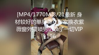 [MP4/1770M]8/21最新 身材较好的单身美女在家换衣紫薇窗外猥琐男记录了一切VIP1196