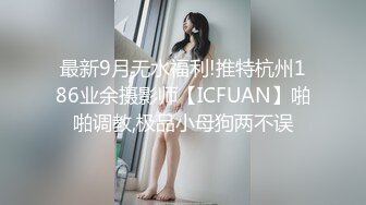 最新9月无水福利!推特杭州186业余摄影师【ICFUAN】啪啪调教,极品小母狗两不误