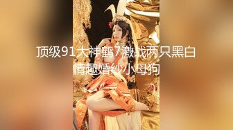 顶级91大神鹤7激战两只黑白情趣婚纱小母狗